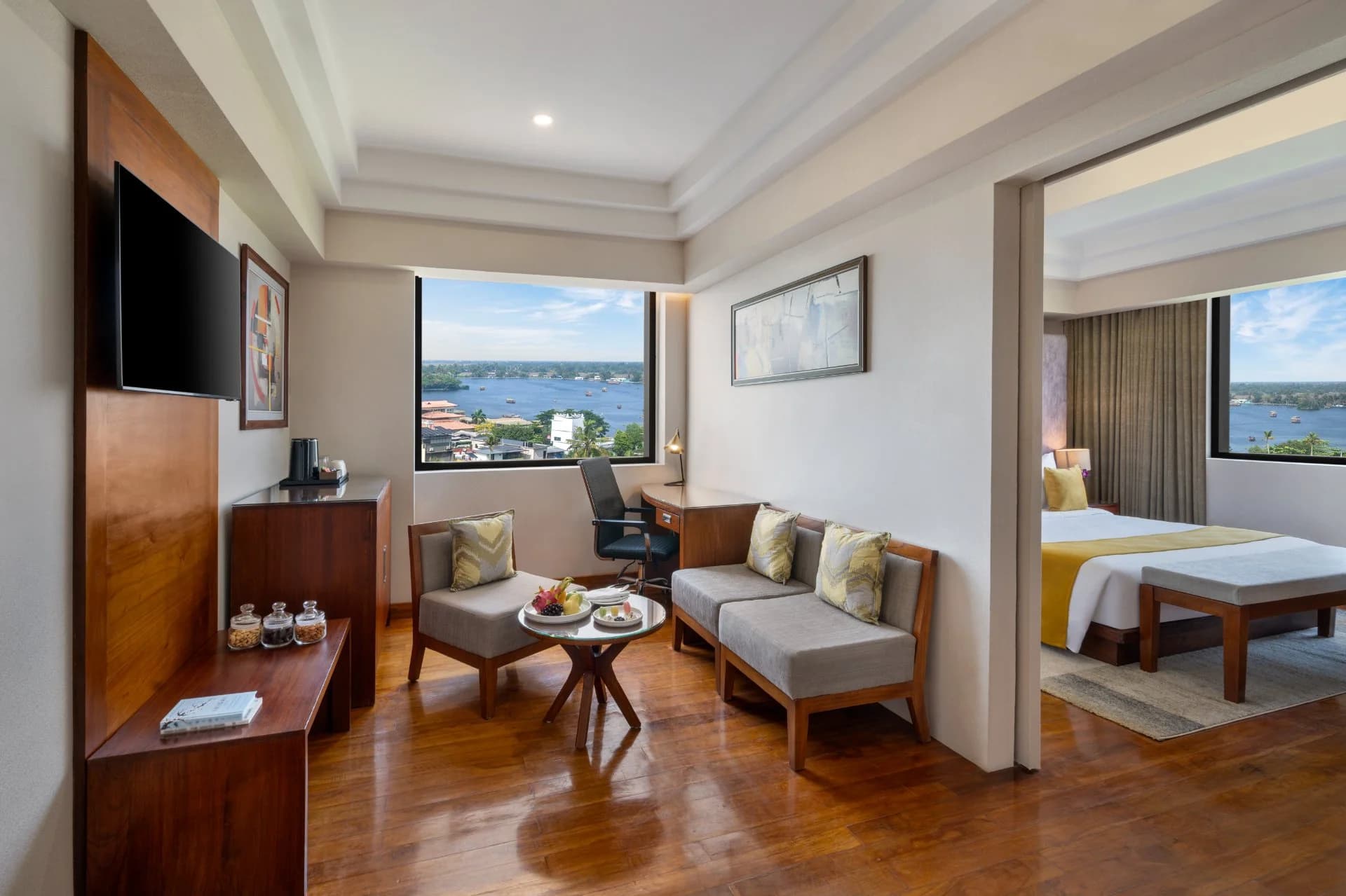 Boat Race Finish Line View Suite Living Area Living Area & Bedroom