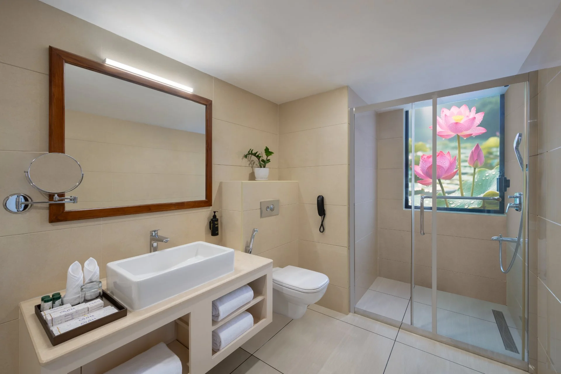 Lake View Balcony Suite Bathroom