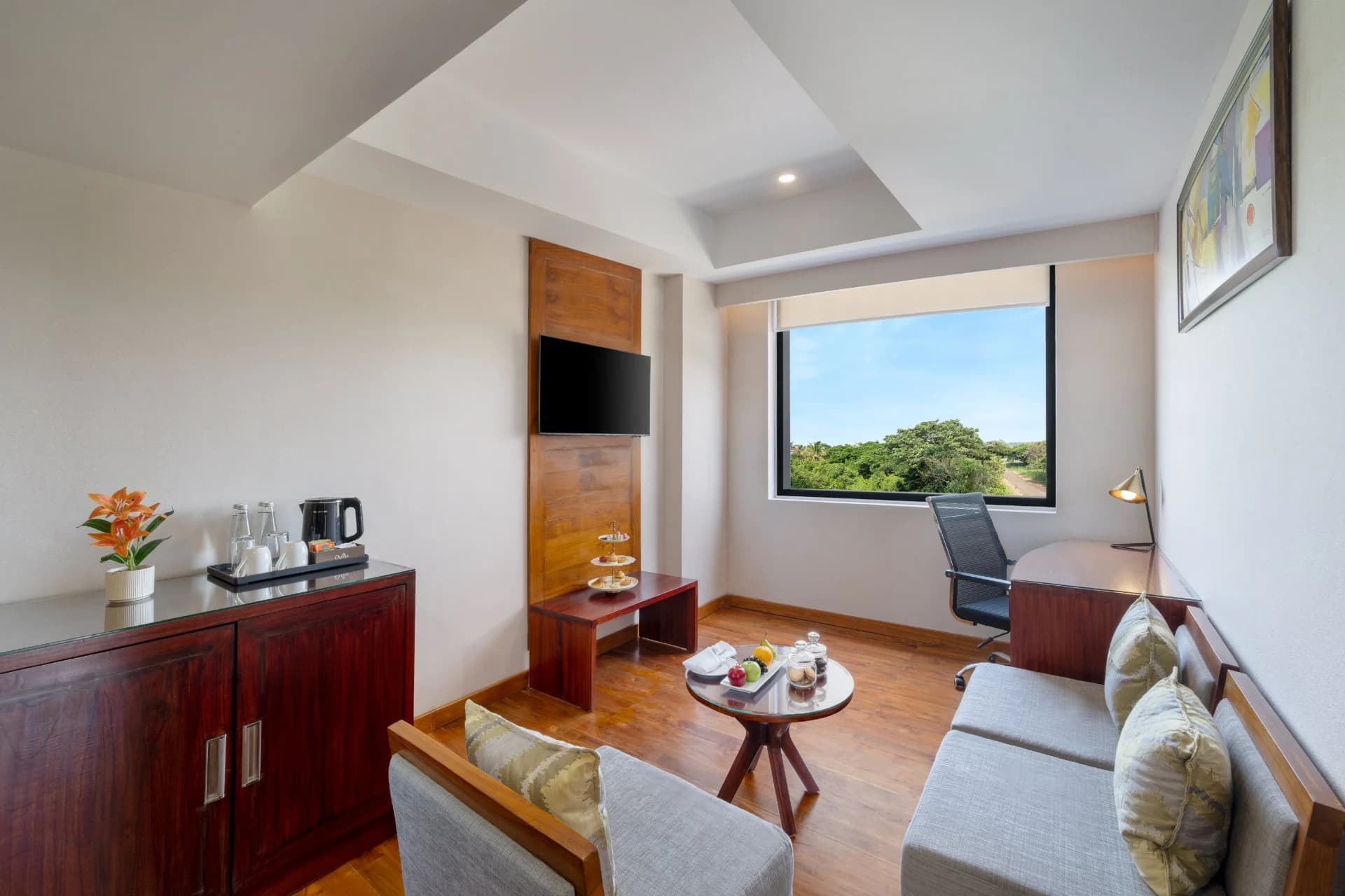 Lake View Balcony Suite Living Area